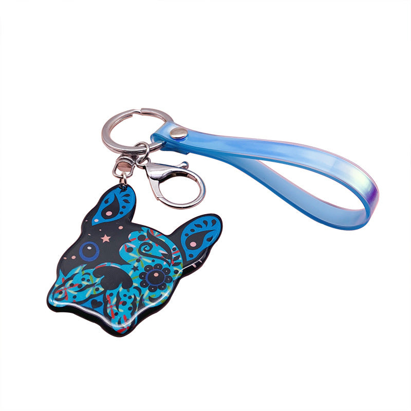Wholesale Laser Pet Dog Acrylic Keychains